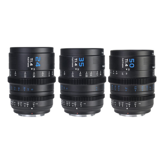 набор объективов Sirui VP-1 Vision Prime T1.4 Full-Frame Cine 24/35/50mm Т1.4
