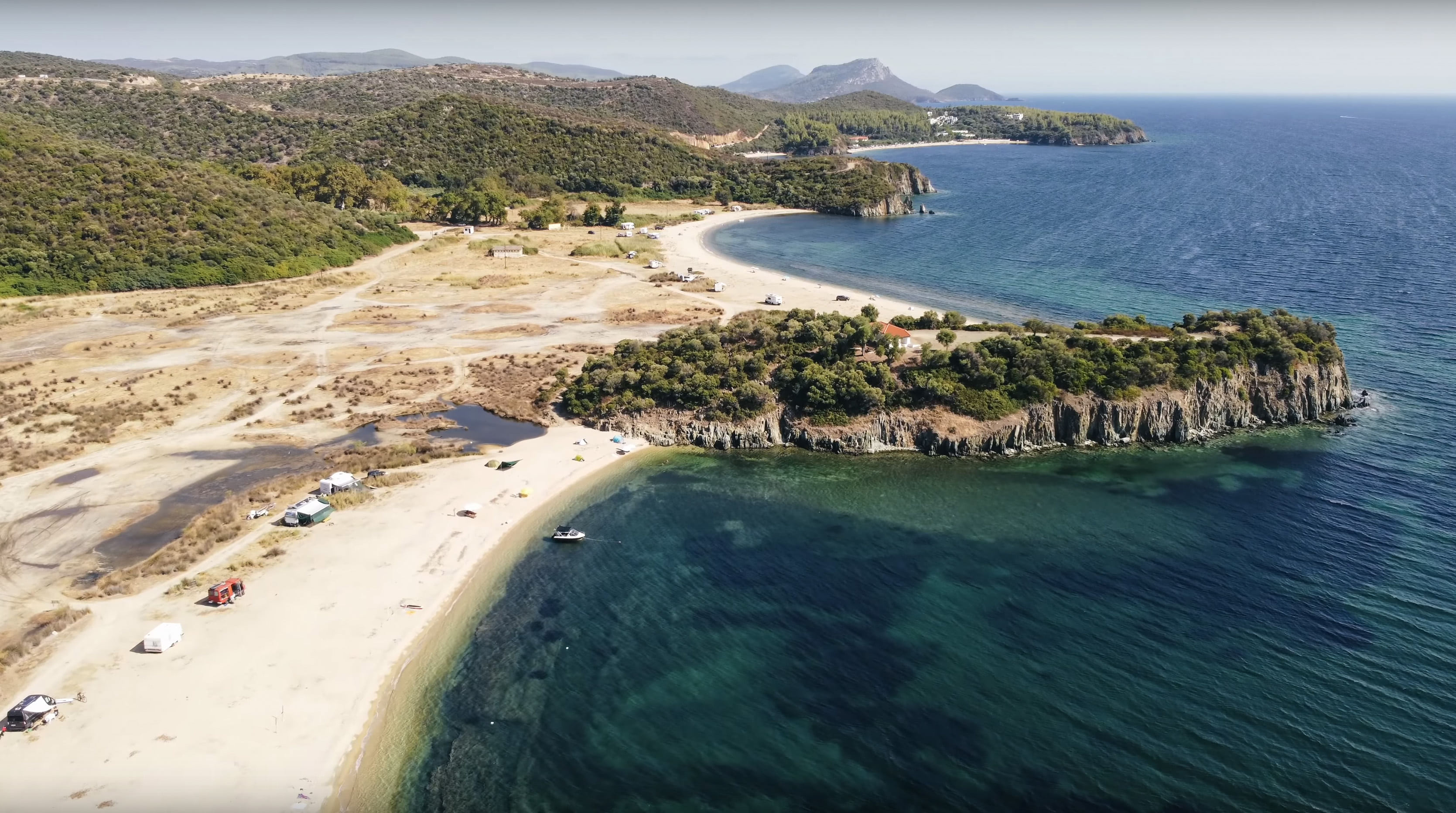 Paralia Azapiko air view