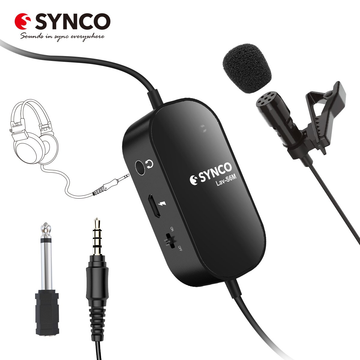 Петличный микрофон SYNCO Lav-S6M Lavalier Microphones for Cameras, Smartphones