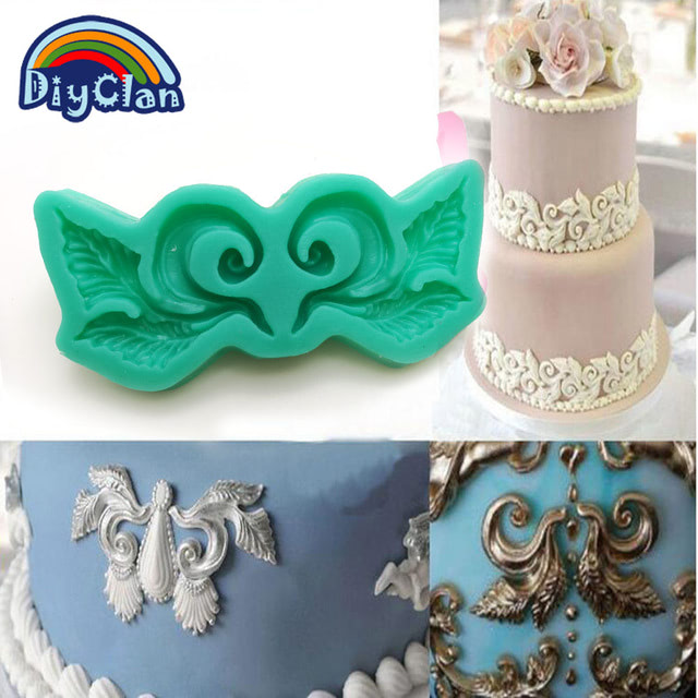 border silicone molds for cake decorating декоративные элементы для украшения тортов