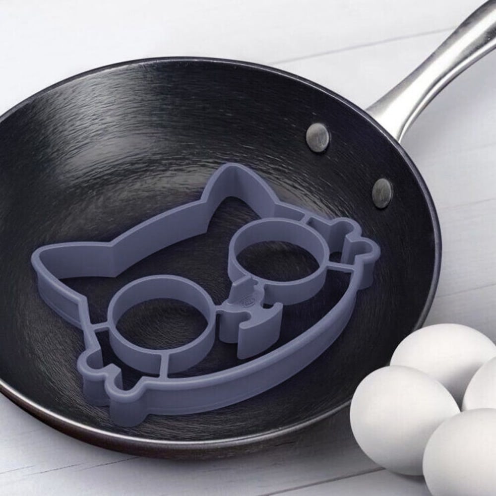 Kitchen Silicone Cats Egg Shaper Силиконовая форма в виде морды кота
